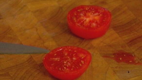 ШАГ 5. шампиньоны с зеленым помидором, жаренным в кляре