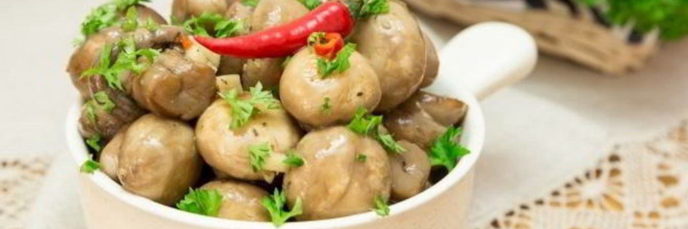 Шампиньоны в медовом маринаде