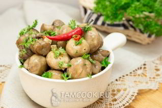 Шампиньоны в медовом маринаде