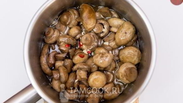 ШАГ 13. шампиньоны в медовом маринаде