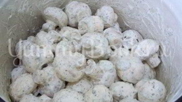 ШАГ 2. шампиньоны, запеченные на костре