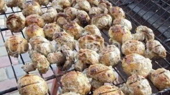 ШАГ 5. шампиньоны, запеченные на костре