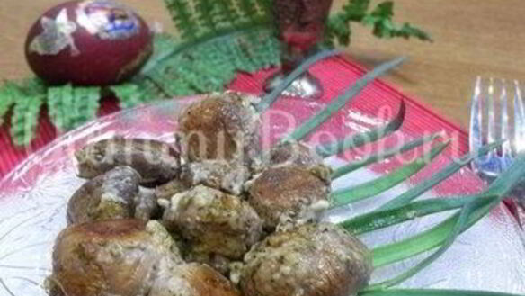 ШАГ 6. шампиньоны, запеченные на костре