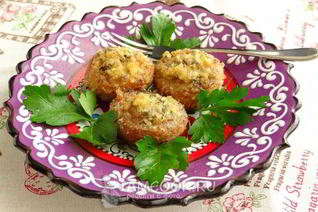 Шампиньоны, запеченные с чесноком и тимьяном