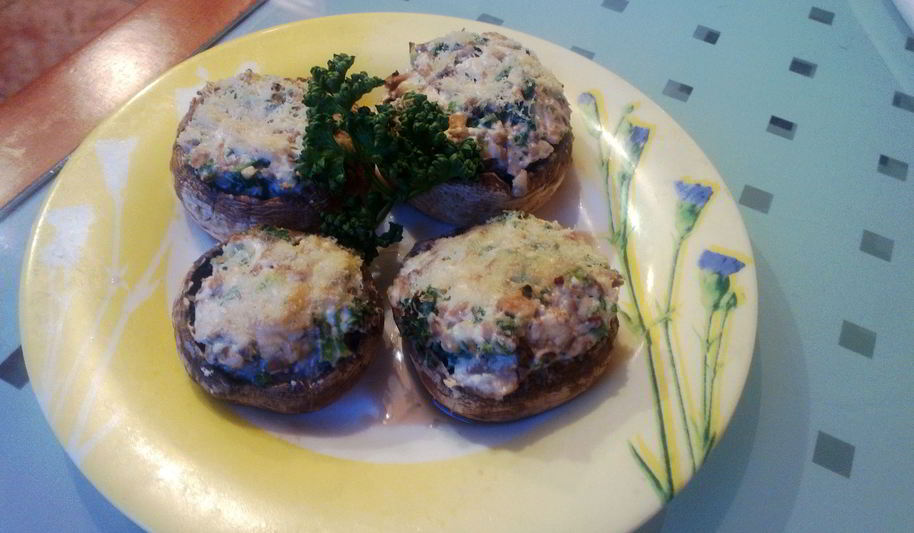 Рецепт шампиньоны запеченные со сливочным сыром