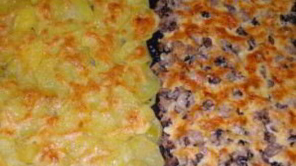 ШАГ 6. сморчки запеченные под сыром с картофелем