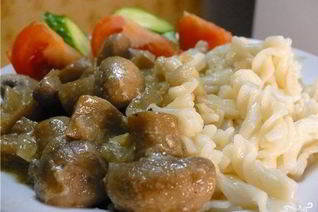 Тушеные грибы в мультиварке