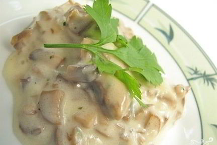 Тушеные шампиньоны