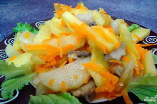 Вешенки, тушенные с картошкой