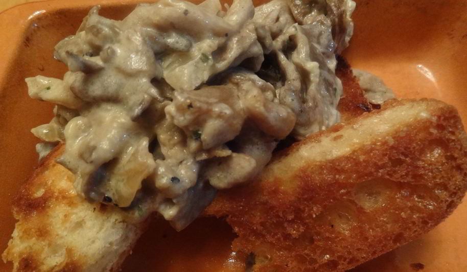 Рецепт вешенки, тушеные со сливками и тимьяном