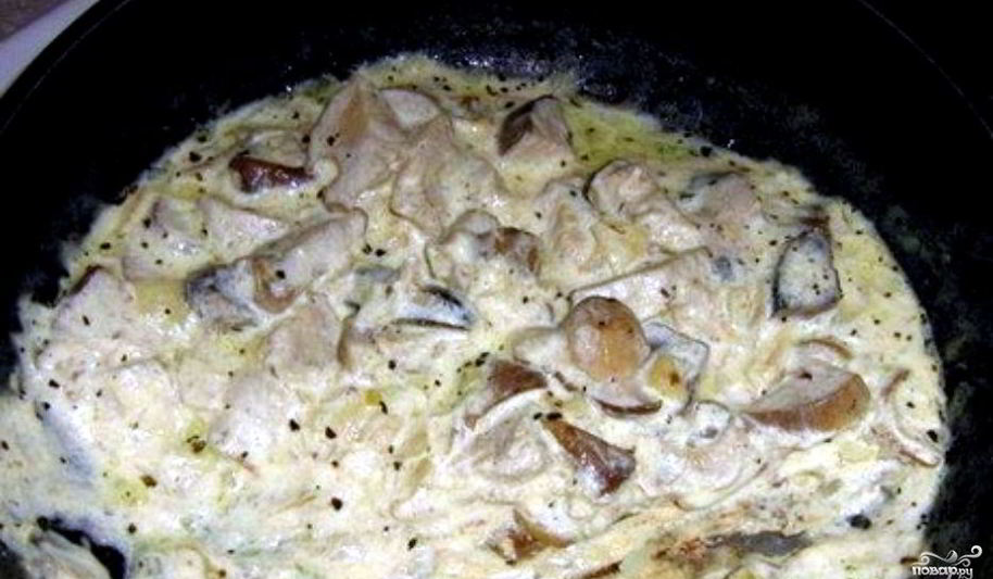 Рецепт волнушки, жареные в сметанном соусе