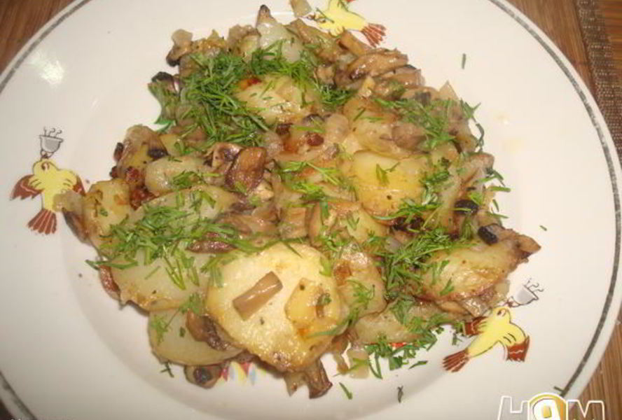 Жаренка с грибами