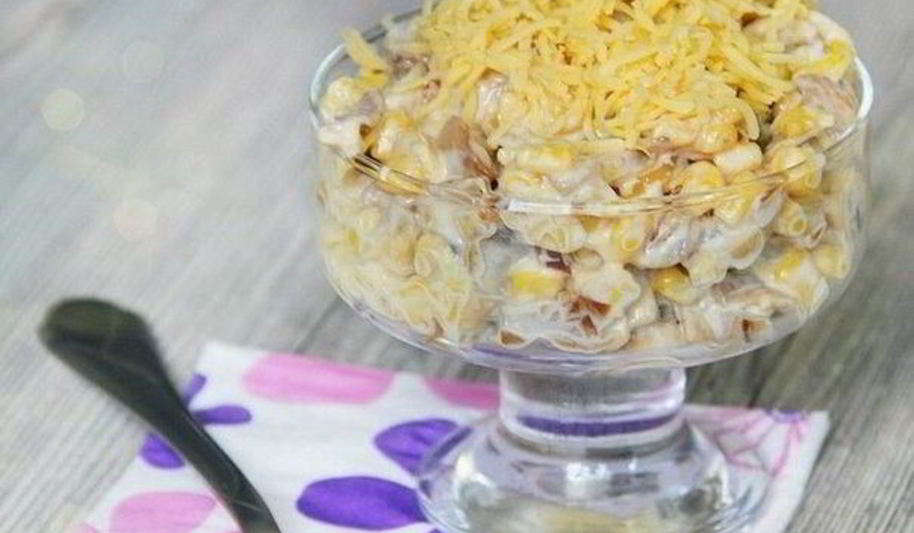 Рецепт жаренные грибы с сыром и кукурузой