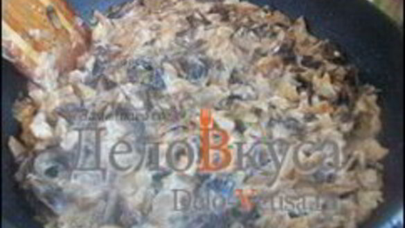 ШАГ 10. жареные грибы со сметаной — грибная начинка