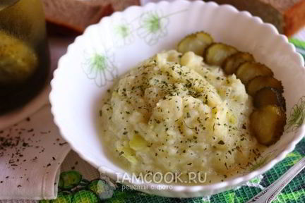 Картофельно-кабачковое пюре с сыром