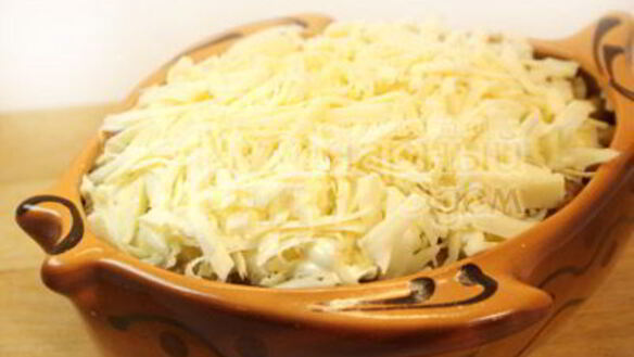 ШАГ 7. картофельное пюре под шампиньонами