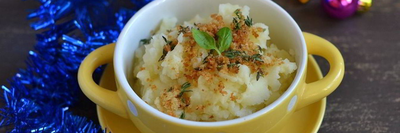 Картофельное пюре с хрустящим тимьяном