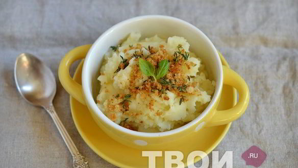 ШАГ 6. картофельное пюре с хрустящим тимьяном