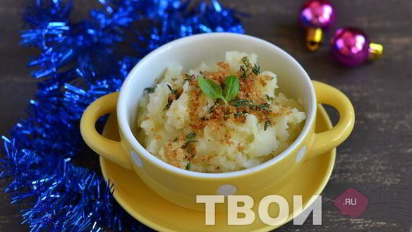 ШАГ 7. картофельное пюре с хрустящим тимьяном