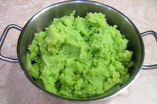 Картофельное пюре со шпинатом