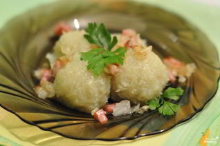 Картофельные клецки постные