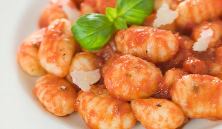 Рецепт картофельные клецки с помидорами