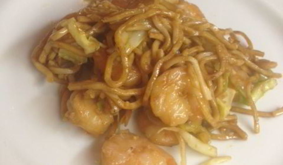 Рецепт китайская лапша с креветками