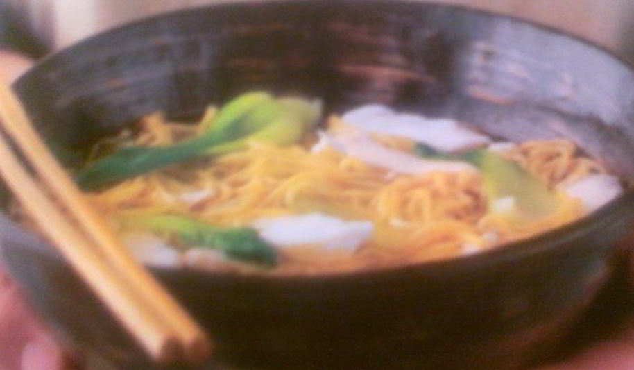 Рецепт китайская лапша с курицей и рыбой cross the bridge noodles