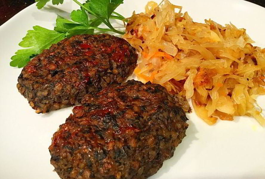 Гречневые котлеты с грибами