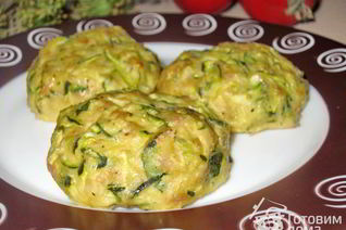 Кабачковые котлеты с фаршем в духовке