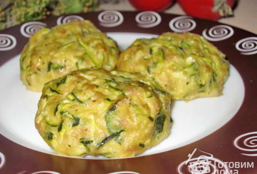 Кабачковые котлеты с фаршем в духовке