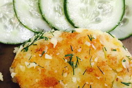 Картофельные котлеты с сыром