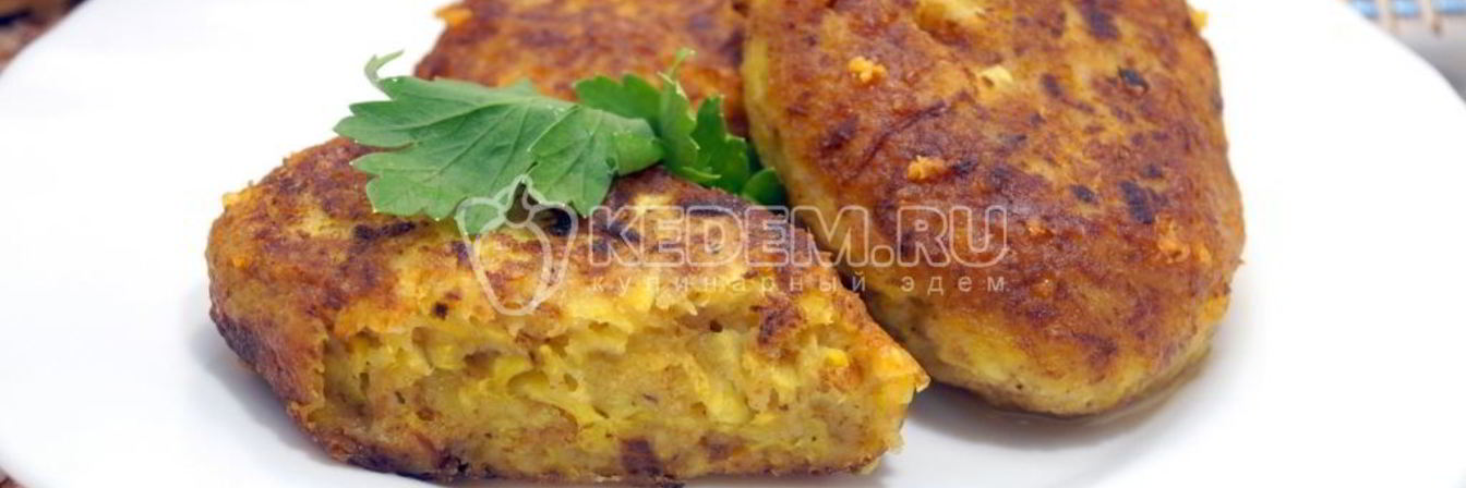 Котлетки из кабачков с сыром