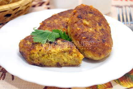 Котлетки из кабачков с сыром