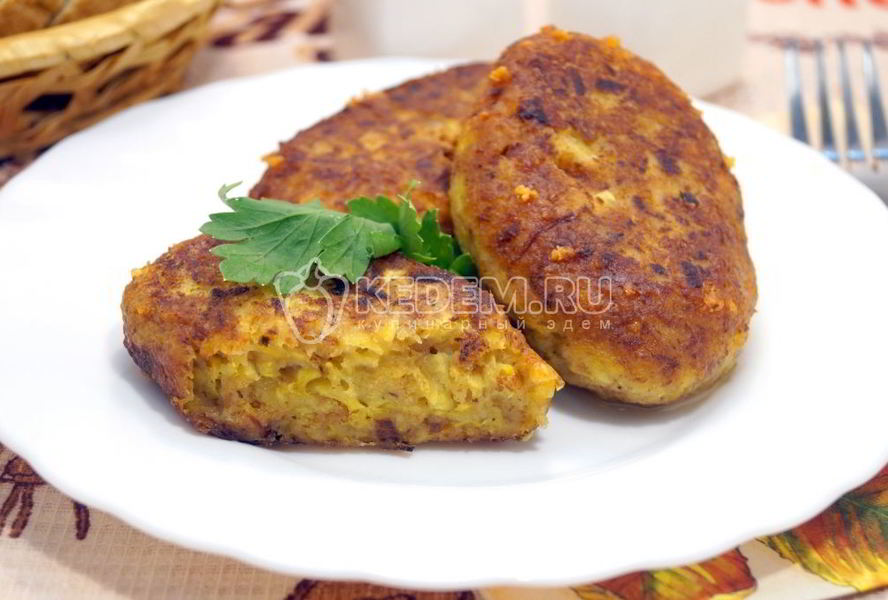 Котлетки из кабачков с сыром
