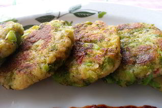 Котлеты из брокколи постные