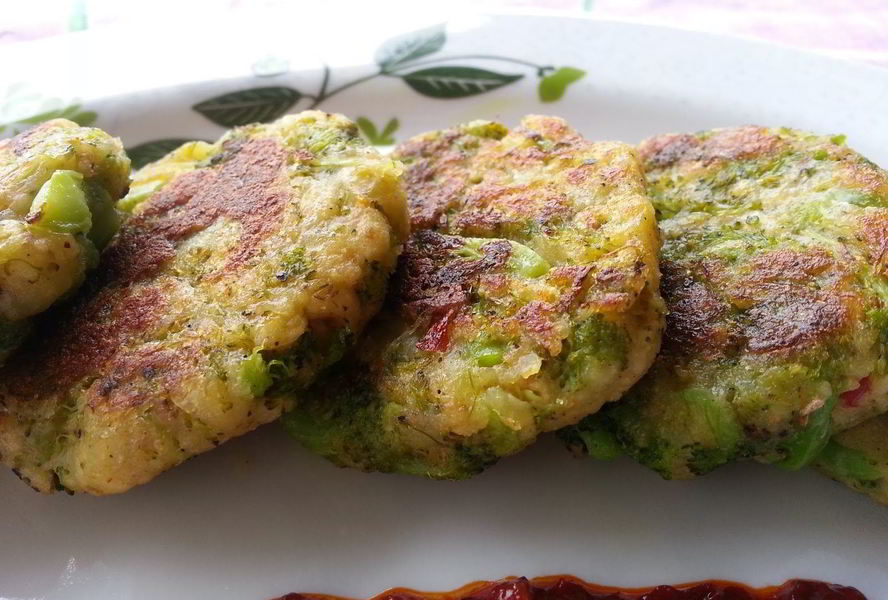 Котлеты из брокколи постные