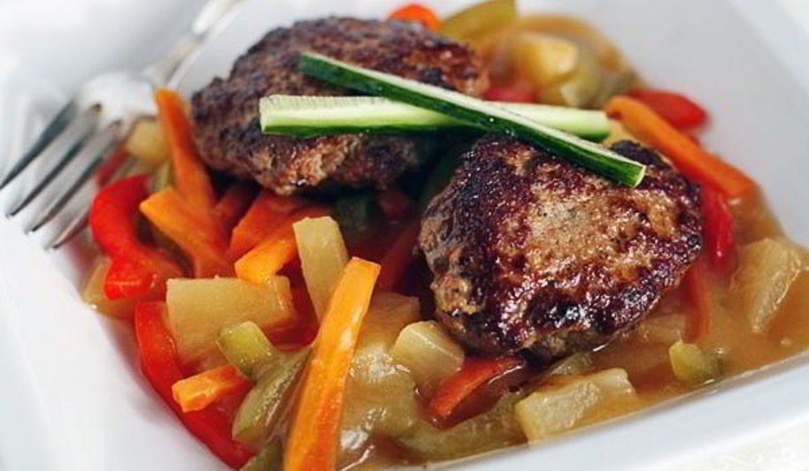 Рецепт котлеты из индейки с кисло-сладким соусом