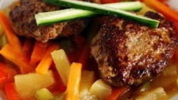 ШАГ 10. котлеты из индейки с кисло-сладким соусом