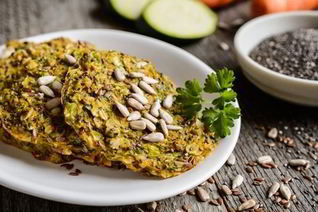 Котлеты из кабачков с овсяными хлопьями