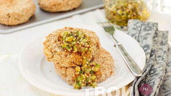 ШАГ 7. котлеты из картофеля и свинины с соусом из маринованных огурцов