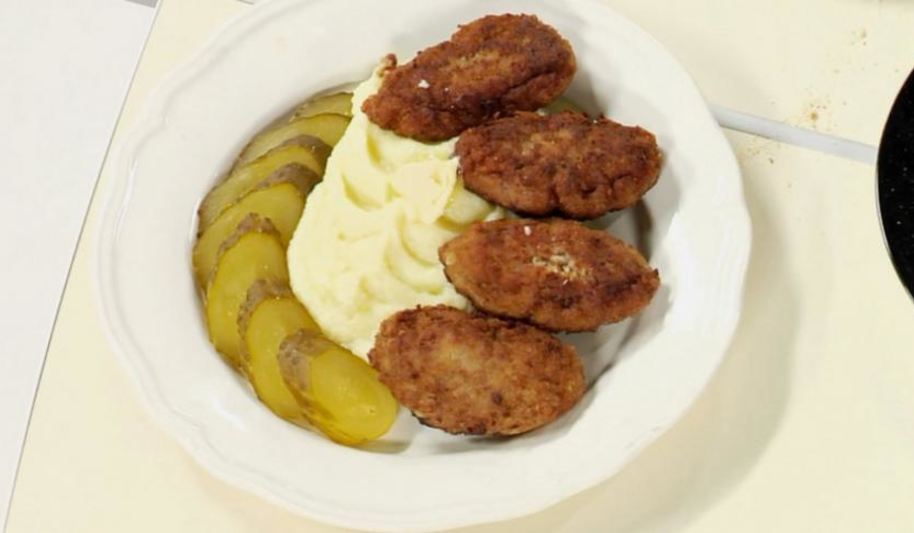 Рецепт котлеты с картофельным пюре