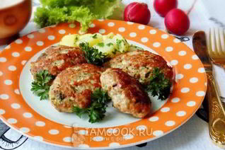 Котлеты с сыром и отварным яйцом