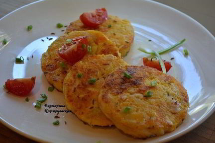 Куриные котлеты с овощами