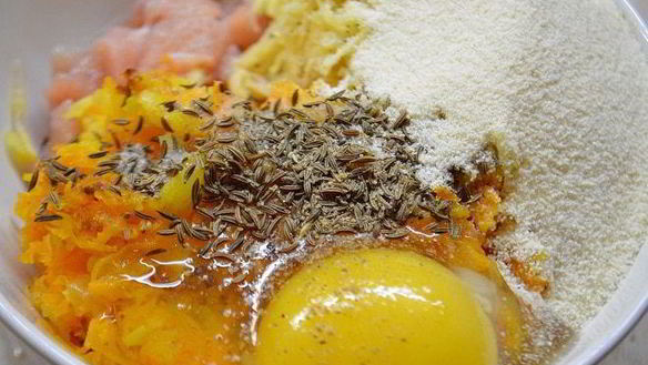 ШАГ 2. куриные котлеты с овощами