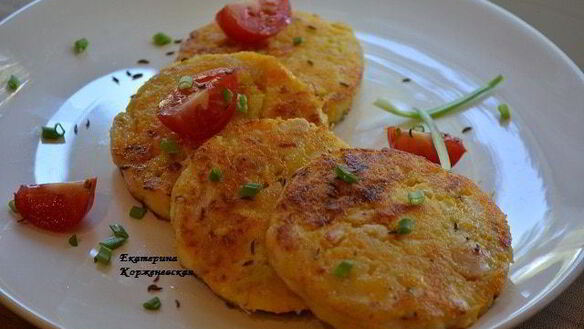 ШАГ 4. куриные котлеты с овощами