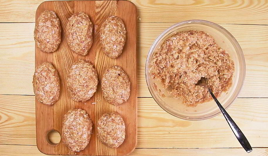 Рецепт куриные котлеты с овсяными хлопьями