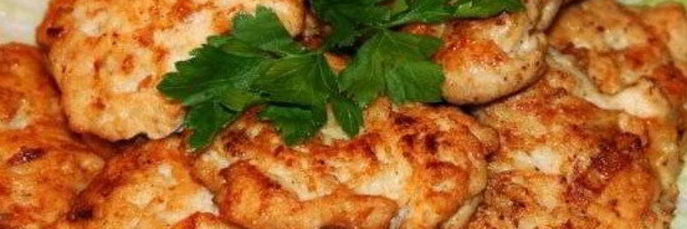 Куриные рубленые котлеты с плавленым сыром