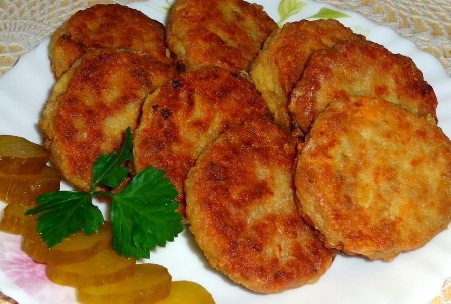 Мясные котлеты с перловкой