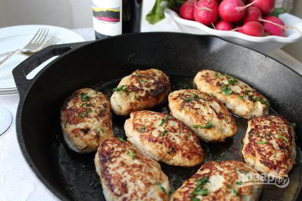 Обычные котлеты из фарша
